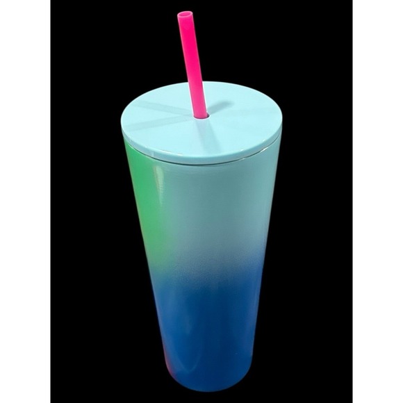 Brand New Starbucks Summer 2023 Technicolor Paint Cold Cup Tumbler 24oz - Picture 4 of 5